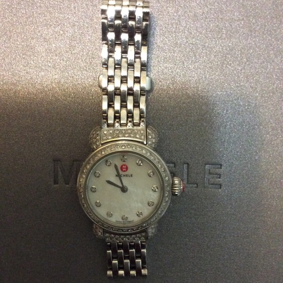 Michele CSX 26 Stainless Steel Diamond watch. - Picture 3 of 8